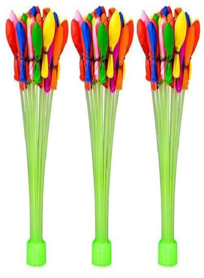 oramsa self sealing Fill 333 Magic Water Balloons per Minute Holi Battle Bombs (9 Bunch with 37 each ie 333 Balloons - Great Holi Festival And Outdoor Water Sports Fun! (FREE TAP Nozzel) - Image 1